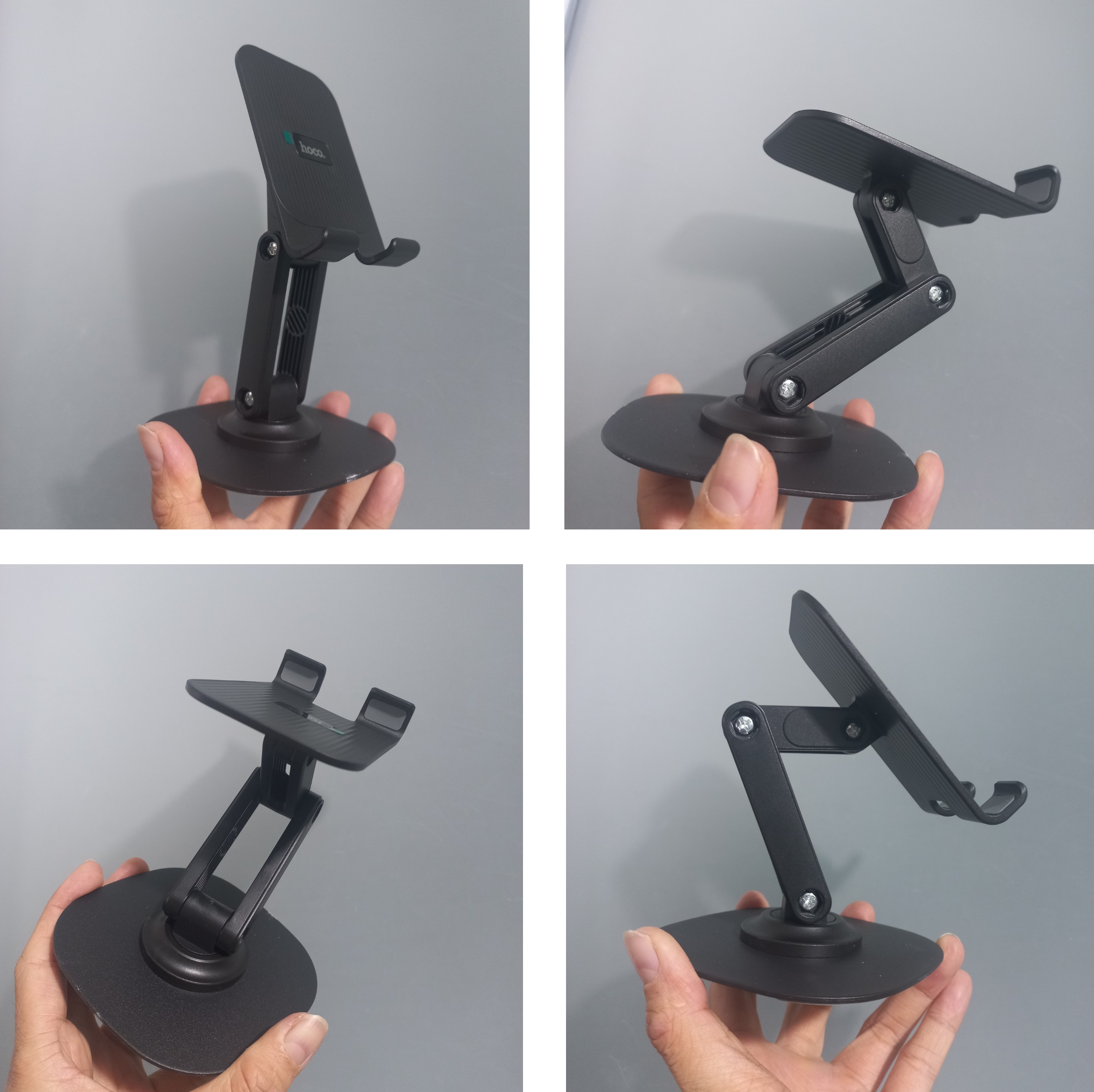 GIÁ ĐỠ ĐIỆN THOẠI ĐỂ BÀN DẠNG GẬP THIẾT KẾ 2 TRỤC CHO ĐIỆN THOẠI HOCO HD6 HD8 _ hàng chính hãng