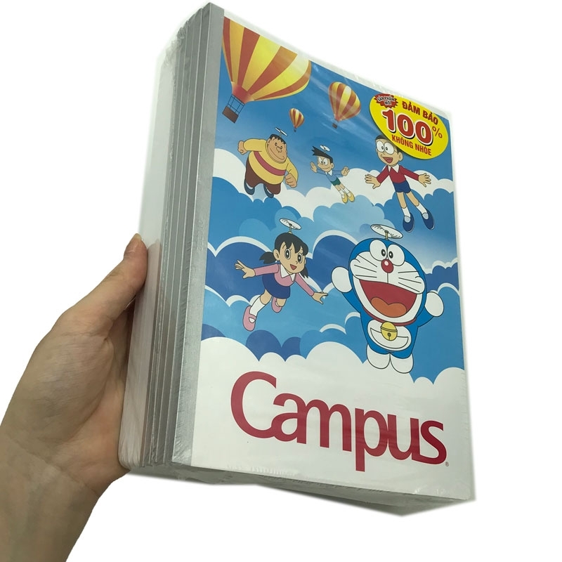 Vở Học Sinh B5 - 4 Ô Ly 80 Trang ĐL 100g/m2 - Campus Doraemon - NB-BDSK80 (Mẫu Màu Giao Ngẫu Nhiên)