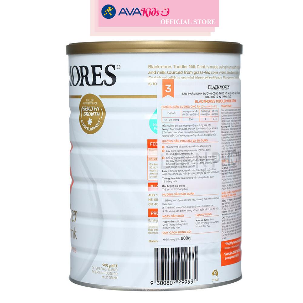 Sữa bột Blackmores Toddler Milk Drink số 3 hương vani 900g (từ 1 tuổi)