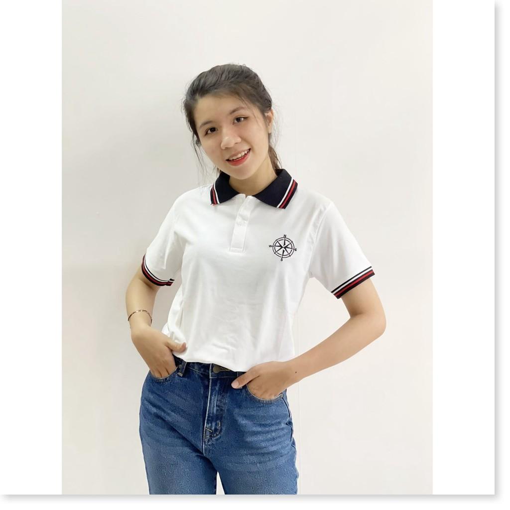 ÁO THUN NAM NỮ TRẮNG,THIẾT KẾ VIỀN CỔ