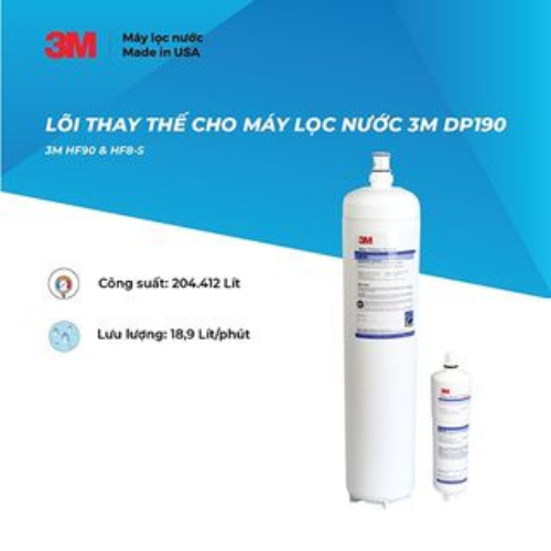 Bộ Lõi Thay Thế Dùng Cho Máy Lọc Nước Thương Mại 3M DP190 (3M HF90 &amp; HF8-S) - HÀNG CHÍNH HÃNG