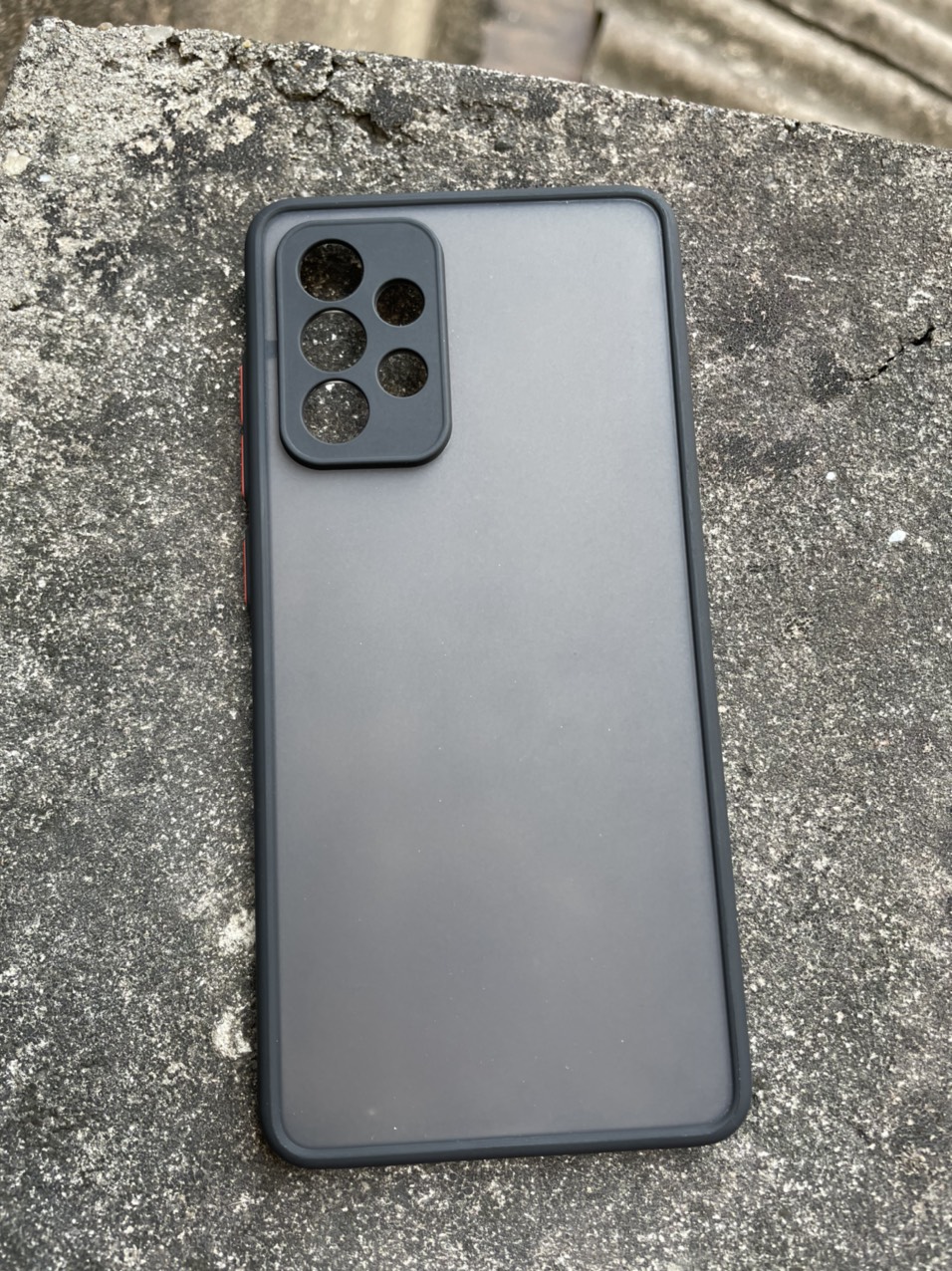 Ốp lưng cho Samsung Galaxy A52S 5G nhám viền màu che camera