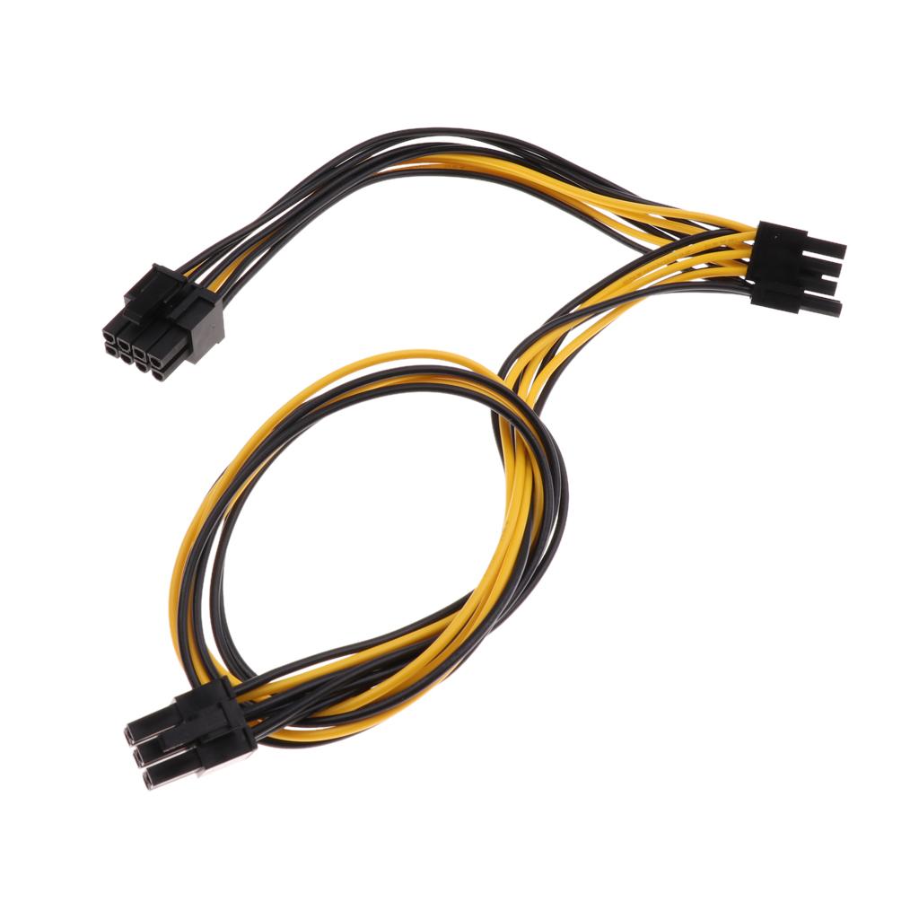 PCI-E 8-Pin Female To Dual 8-Pin Male Video Card Power Cable