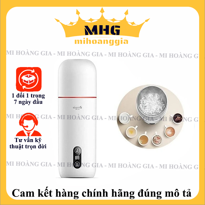 Bình đun nước siêu tốc kiêm giữ nhiệt Deerma DR035S trang bị màn hình thị nhiệt độ nước - Hàng chính hãng