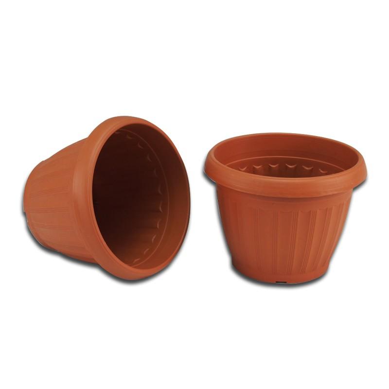 Chậu Hoa Tròn Kiểu Hy Lạp Cỡ Nhỏ - Màu đất - UBL OP0048