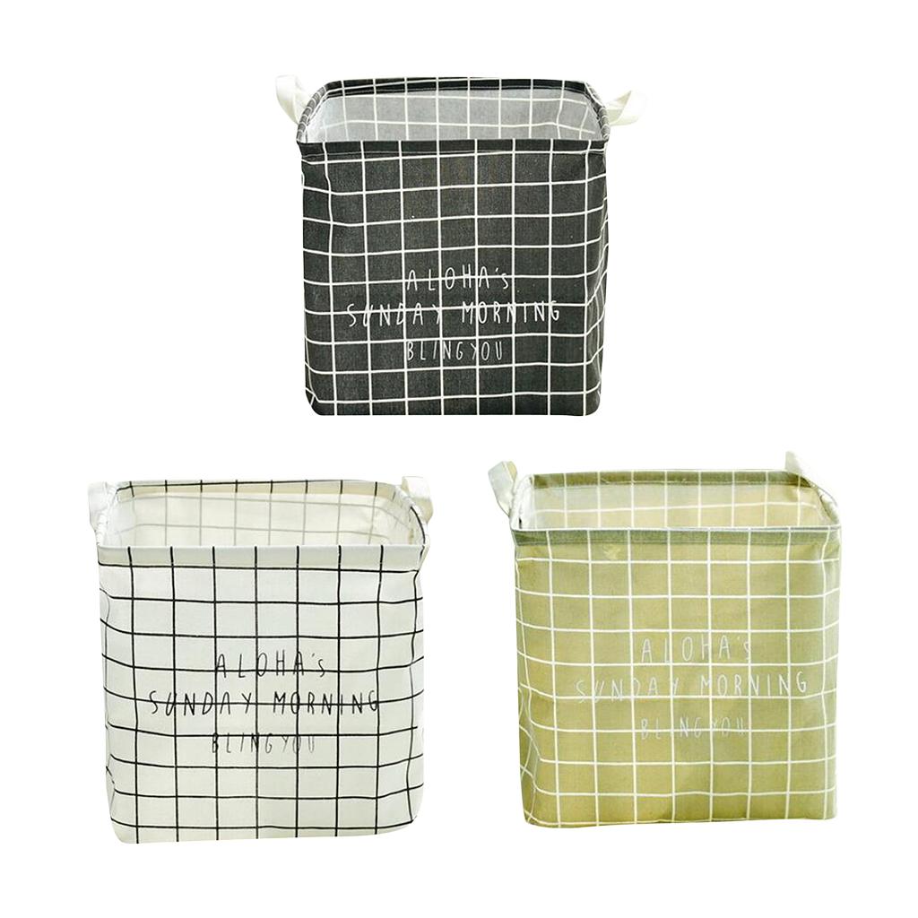 Foldable Clothing Storage Bucket Laundry Basket Organizer Bags