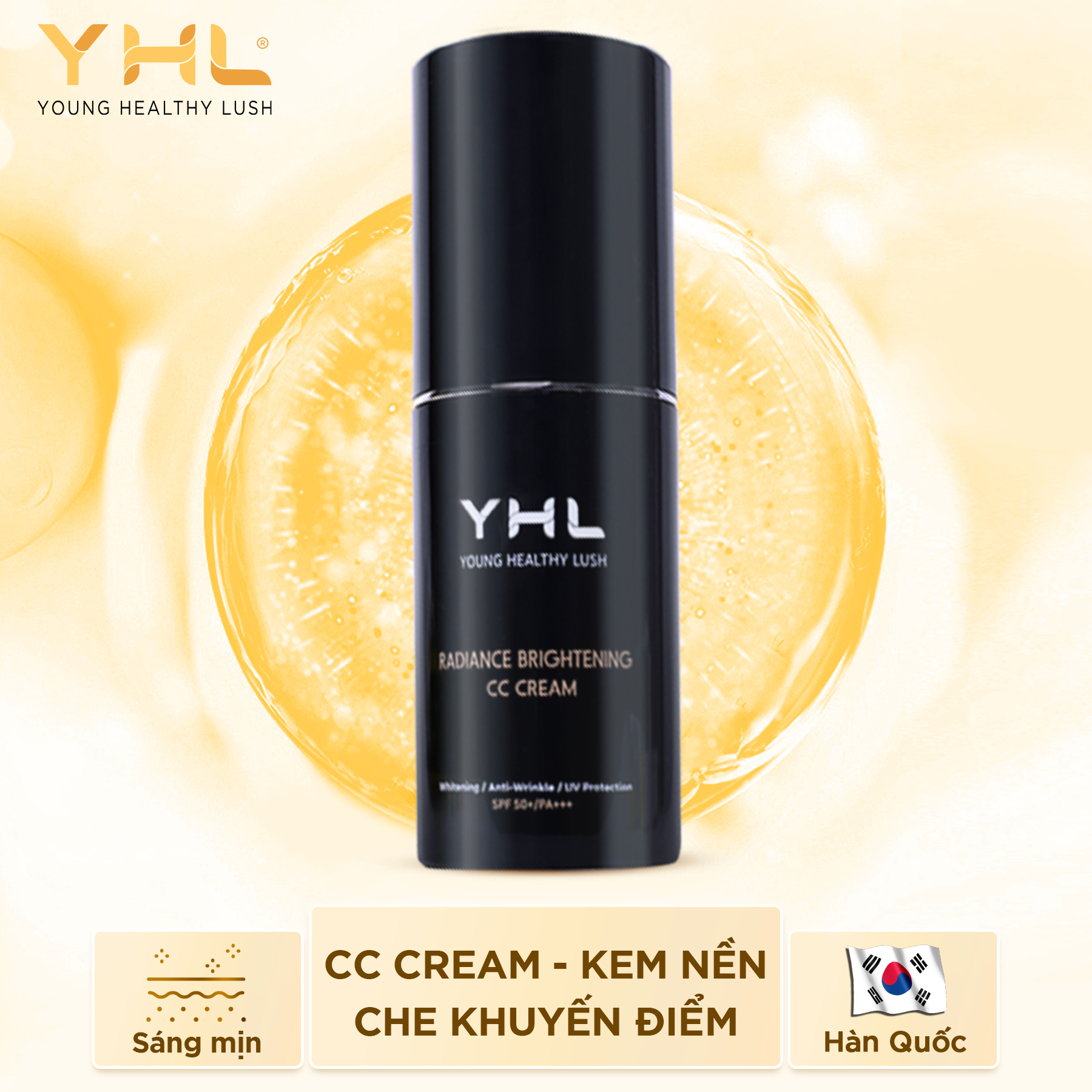 Kem trang điểm sáng da YHL CC Cream 30ml Hàn Quốc