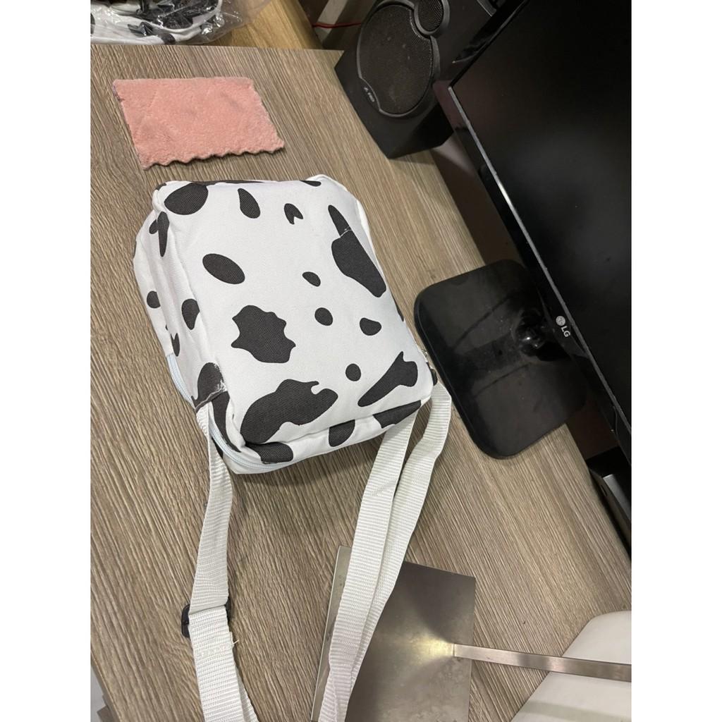 TÚI ĐEO CHÉO NAM NỮ HỌA TIẾT BÒ SỮA