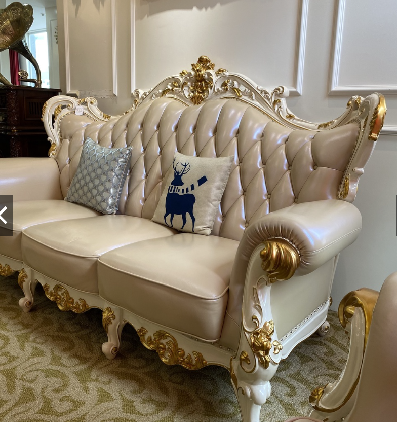Bộ Sofa Mun hoàng gia mang phong cách tân cổ điển đậm chất Châu Âu SOFA-2062-KEM-G3
