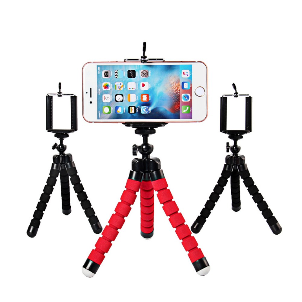 Chân Kẹp Điện Thoại Tripod Mini 3 chân MT01 (Kèm Đầu Kẹp), Kẹp Điện Thoại Bạch Tuộc 3 Chân