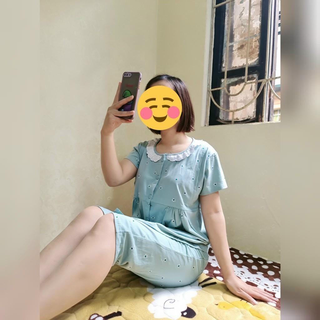 Bộ đồ bầu và sau sinh chất cotton 4 chiều co dãn, có khóa ty tiện lợi