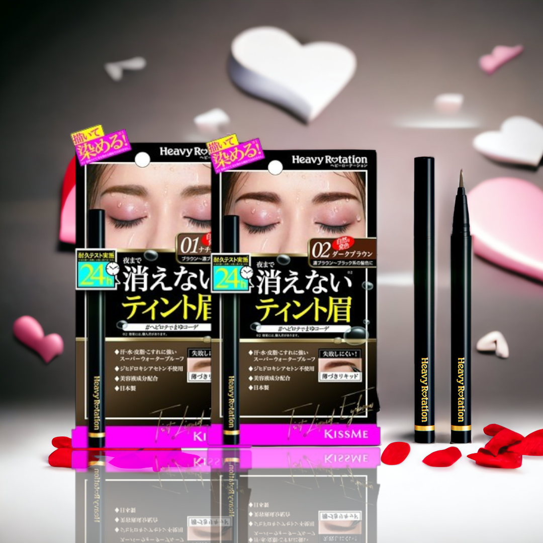 Bút Kẻ Chân Mày Bền Trong 24h Chống Thấm Nét Vẽ Siêu Mịn Kissme Heavy Rotation Tint Liquid Eyebrow