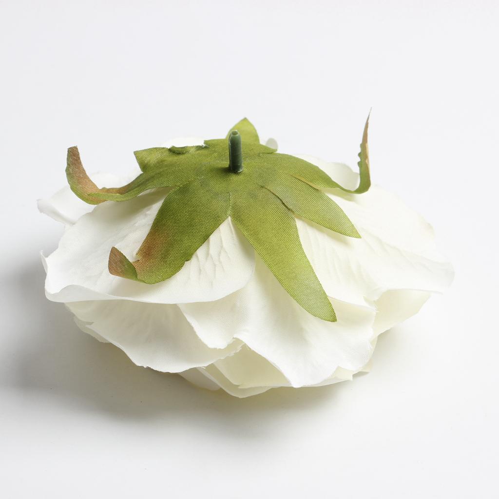 10 Pieces Artificial Peony Silk Flower Head DIY Accessories