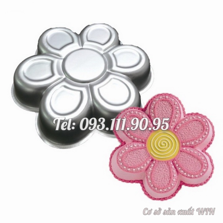 Khuôn làm bánh, rau câu hoa mai 6 cánh - Loại 26 cm – Mã số 1066