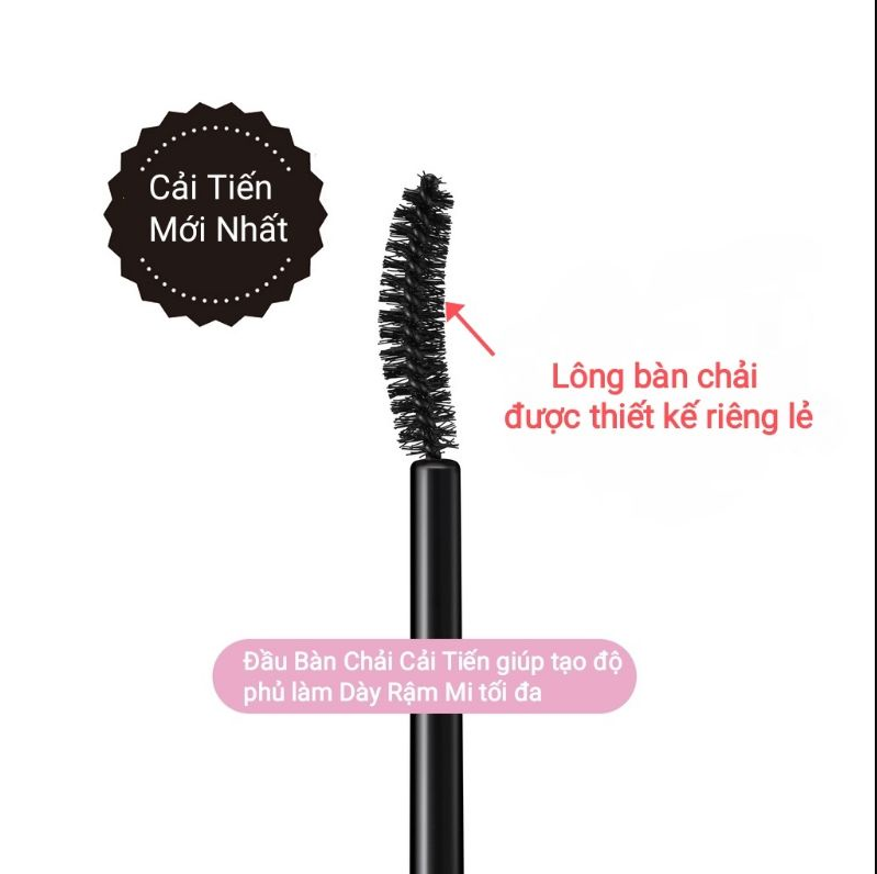 Mascara Vuốt Dài Và Cong Mi ,Không Lem Trôi Kissme Long Up WP 1.8g