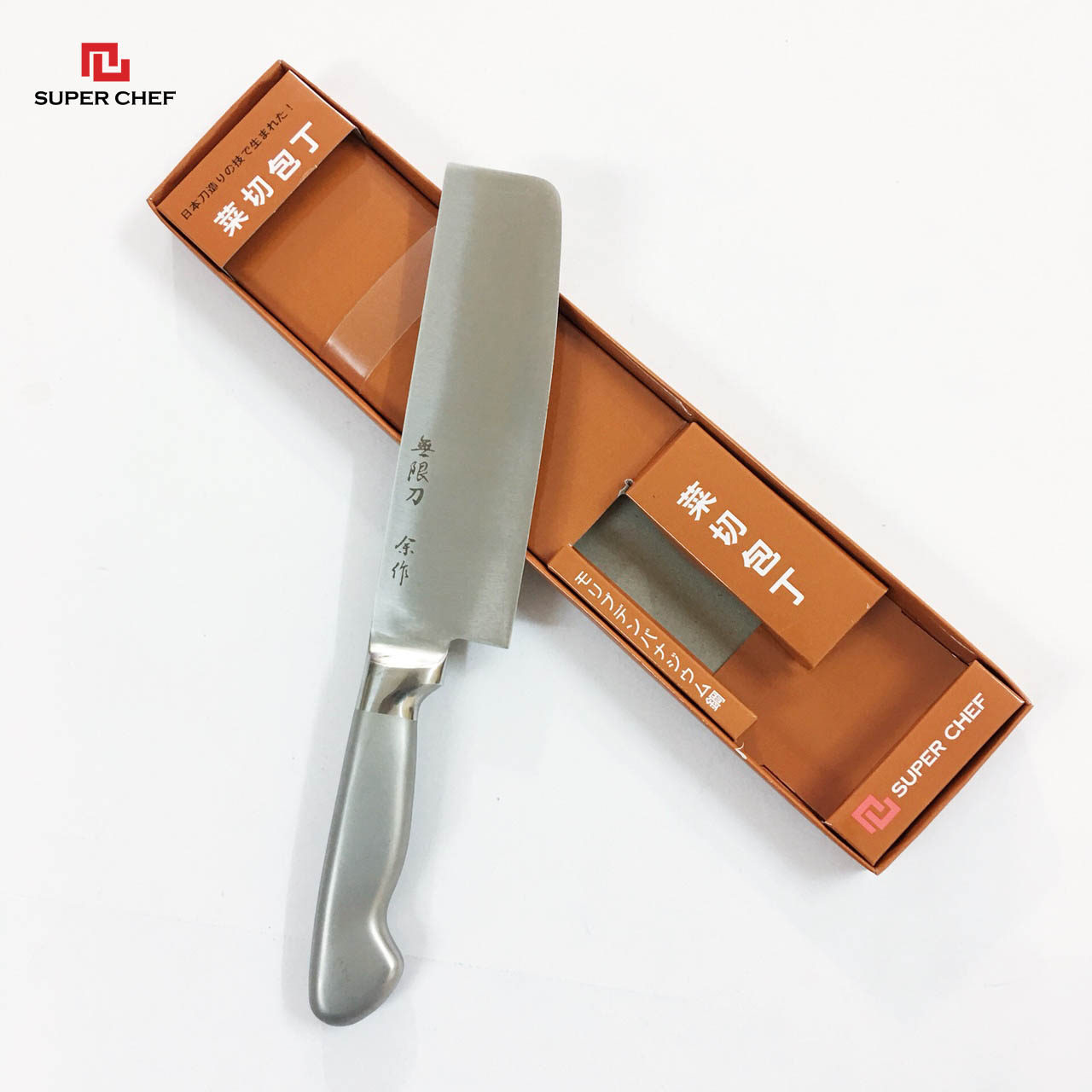 Dao Thái Rau Củ Quả Thép Rỗng Chính Hãng Super Chef Chuẩn Dao Nakiri Nhật Cao Cấp Siêu Sắc Bén, Lâu Cùng Bằng Thép Không Gỉ, Không Ăn Mòn An Toàn Sức Khỏe, Siêu Tiện Lợi