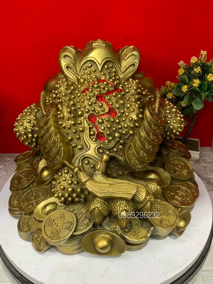 Cóc thềm thừ phong thuỷ bằng đồng