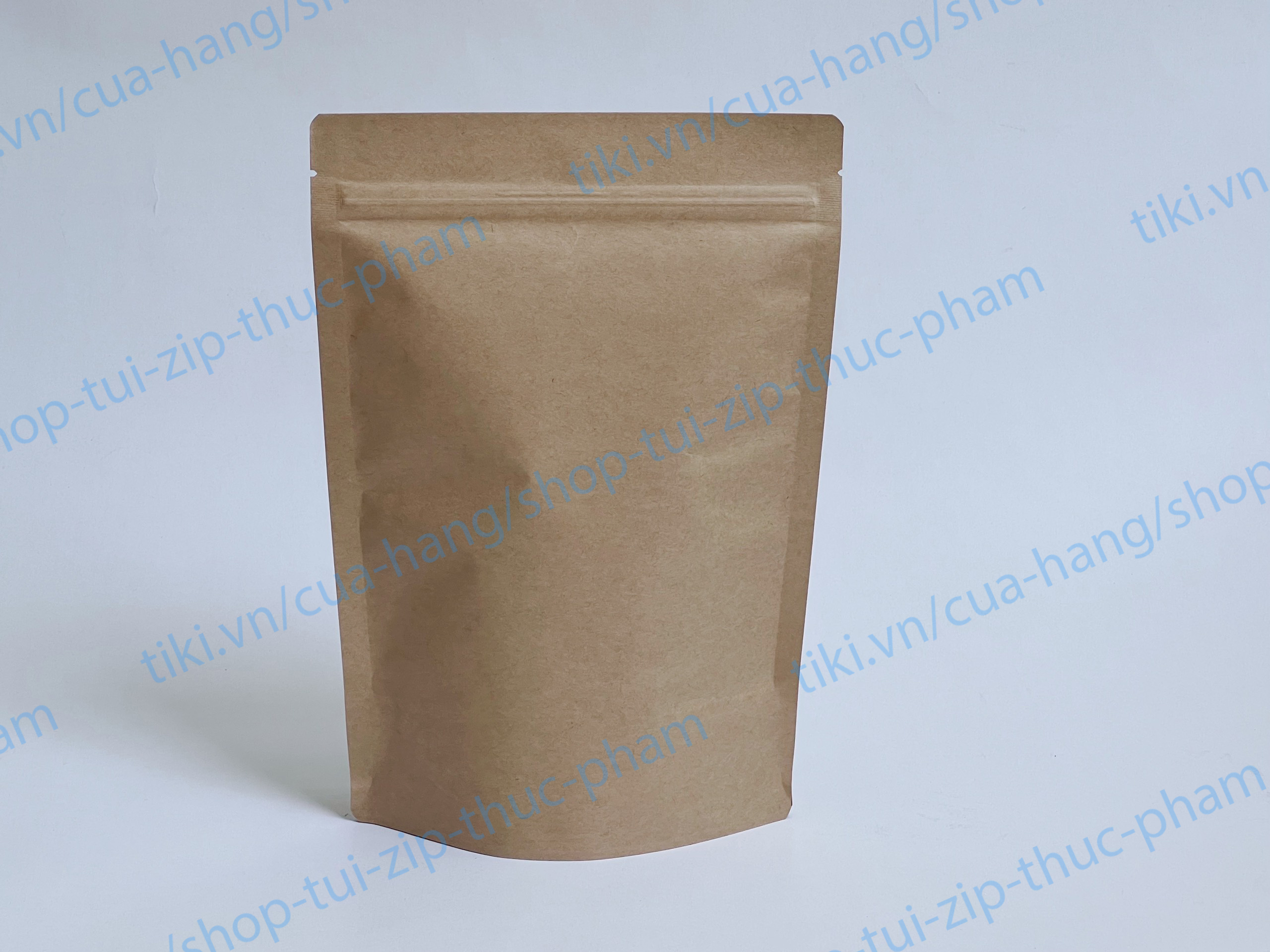 1 Cái Túi zip giấy không cửa sổ - túi giấy đựng thực phẩm khô, Túi đựng bánh kẹo, túi zip giấy kraft, craft