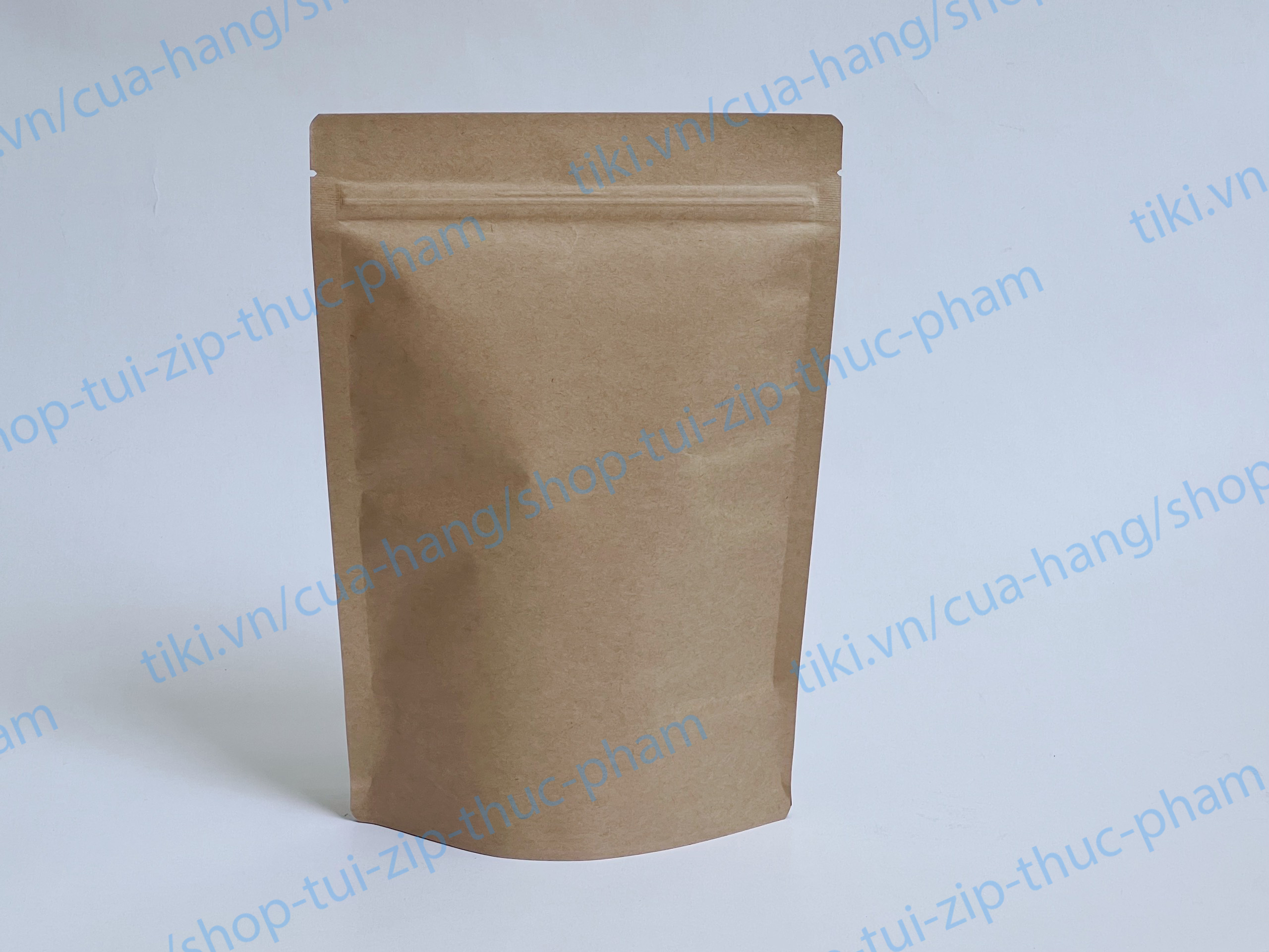 1kg Bao zip giấy - túi giấy đựng thực phẩm khô, Túi đựng bánh kẹo, túi zip giấy kraft, craft - size