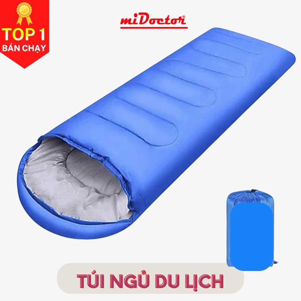 (FREE SHIP) Túi ngủ mùa đông văn phòng du lịch cao cấp có trùm đầu - Chính hãng miDoctor