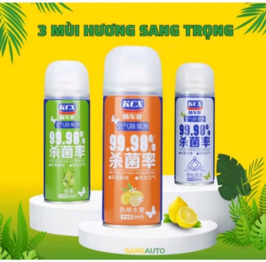 1 CHAI XỊT KHỬ MÙI DIỆT KHUẨN THƠM XE HƠI ÔTÔ MẪU MỚI CHẤT LƯỢNG