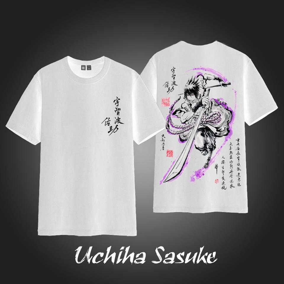 HOT áo phông unisex in Sasuke Uchiha đẹp  Áo in hình Naruto đẹp giá rẻ thời trang nam