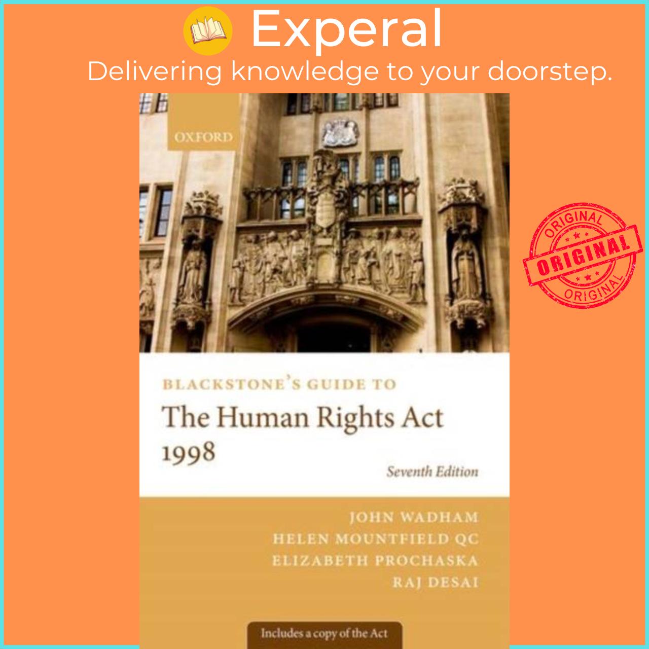 Sách - Blackstone's Guide to the Human Rights Act 1998 by Helen Mountfield QC (UK edition, paperback)