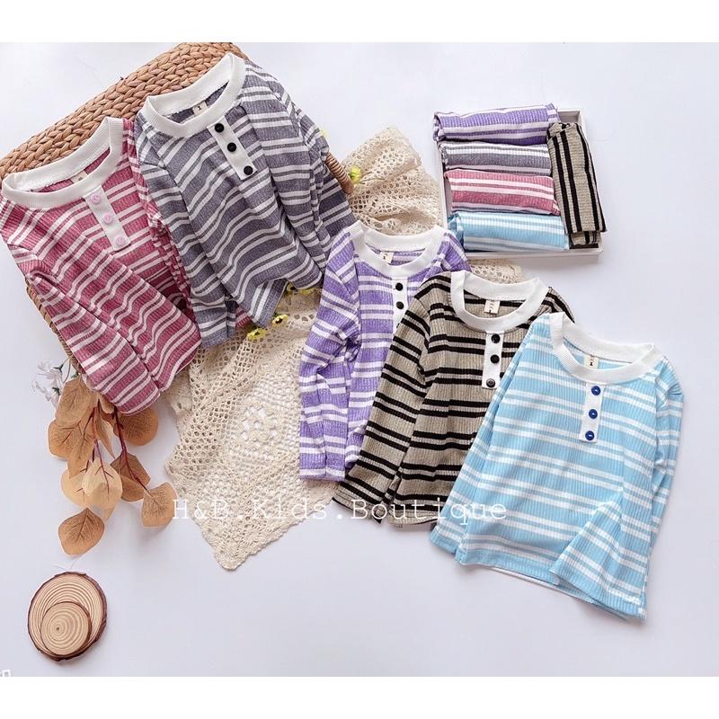 Bộ cotton len dài tay cho bé trai bé gái 8-18kg cực đẹp