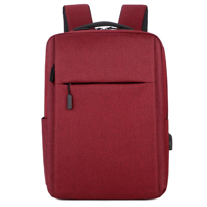 Túi Đựng Laptop 15 Inch Usb Đa Năng Bỏ Túi Ba Lô Học Đồng Màu Du Lịch Ba Lô Nam Giải Trí Ba Lô Nữ cô Gái