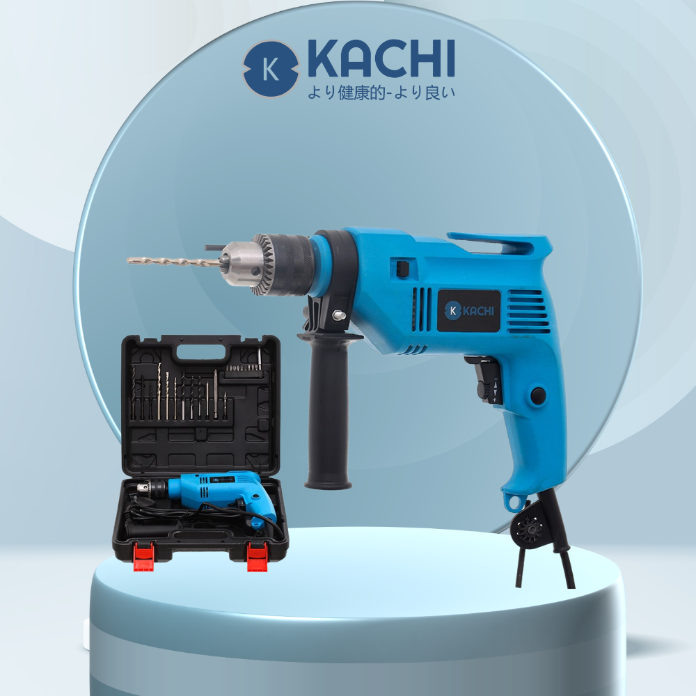 Bộ khoan động lực Kachi MK212 550W - Màu xanh - Hàng chính hãng