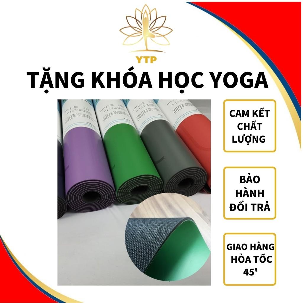 Thảm Tập Yoga LYPRO Định Tuyến Cao Su Non PU Kèm Túi Đựng Siêu Dày Siêu Êm Siêu Đẹp