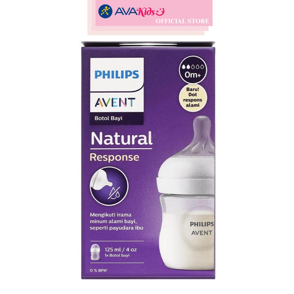 Bình sữa nhựa PP Philips Avent SCY900/01 cổ rộng 125 ml (0 - 1 tháng)
