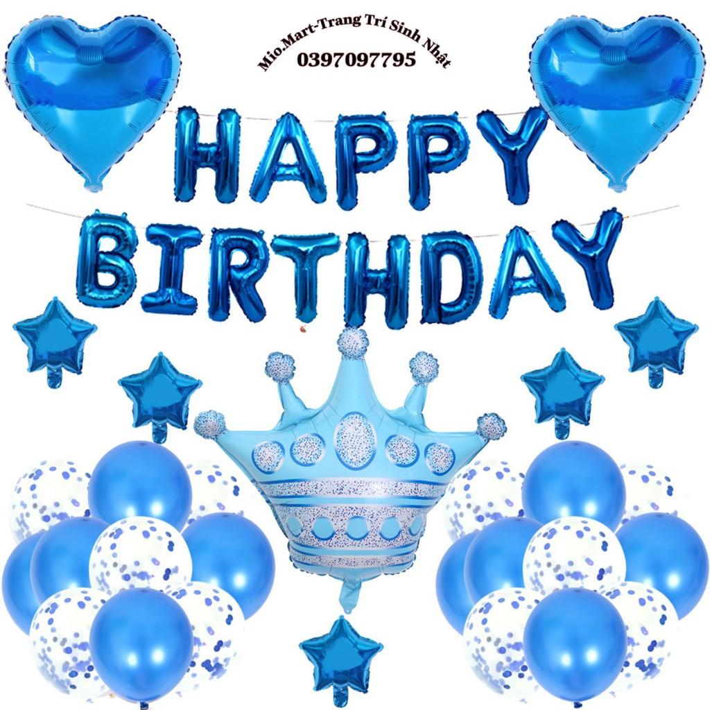 Phụ Kiện Trang Trí Sinh Nhật Siêu Nhân, Đội Trưởng Mỹ Cho Bé Trai, Tặng Rèm Kim Tuyến,Bóng Happy Birthday,Bơm,Keo BB101