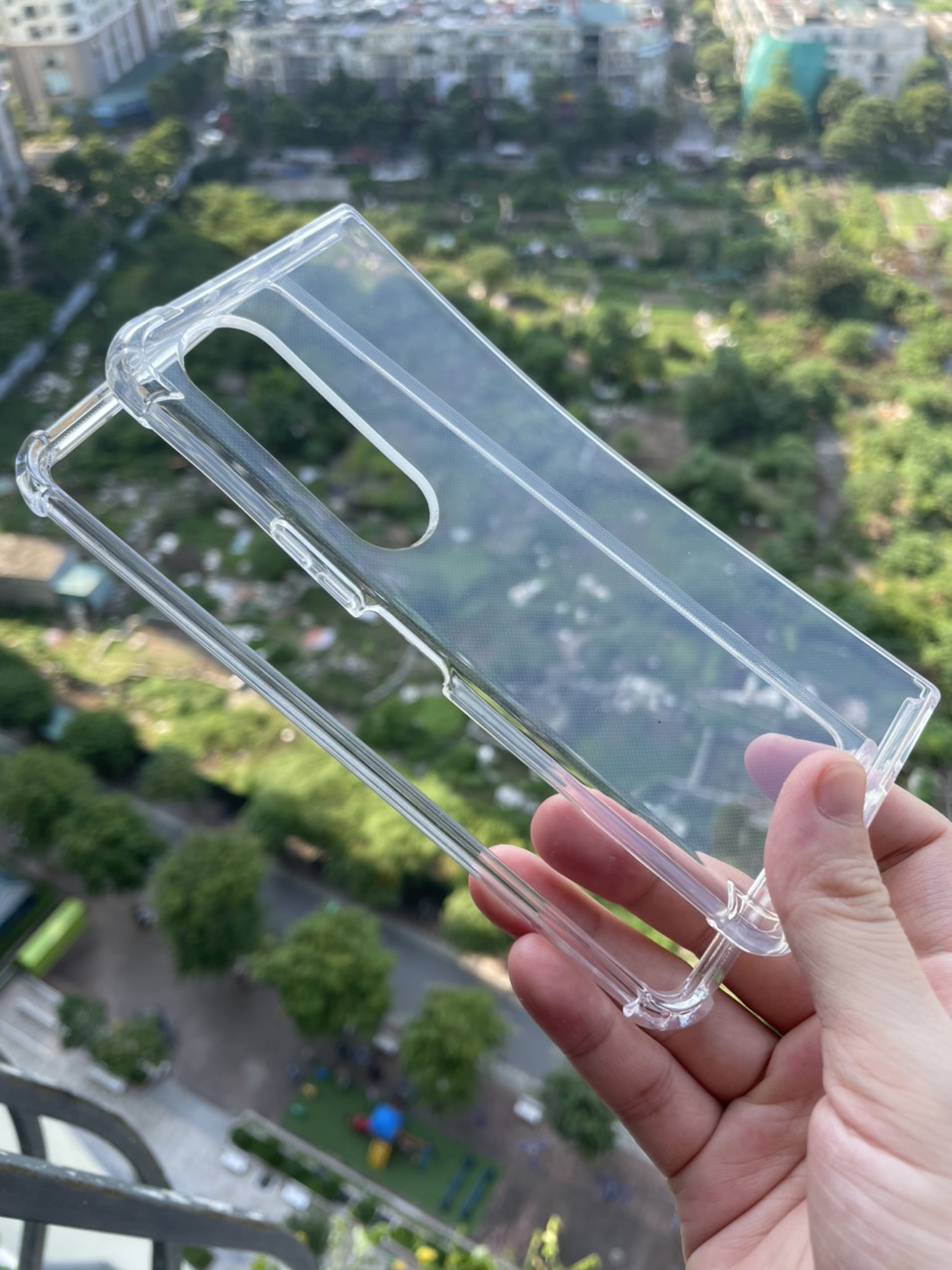 Ốp lưng dẻo cho Samsung Galaxy Z Fold 4 , Z Fold 4 5G trong suốt, chống sốc 4 góc