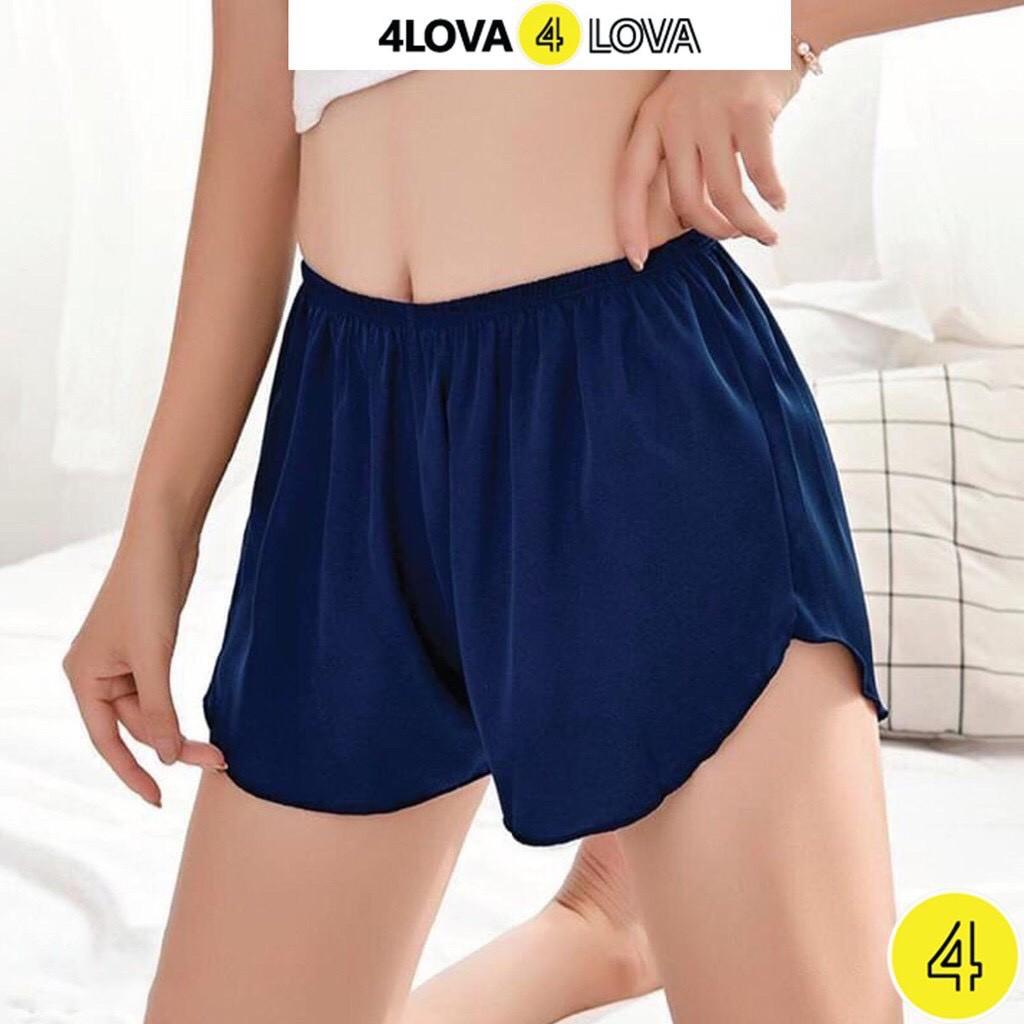 Quần short nữ mặc nhà lụa satin cao cấp 4LOVA mềm mại, quyến rũ