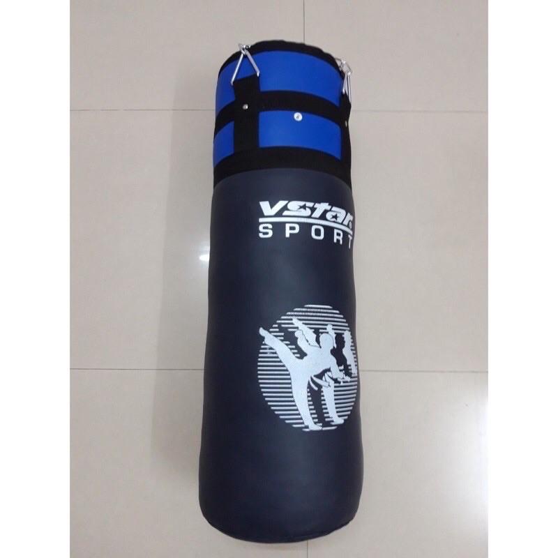 Bao đấm bốc Vstar Sport dài 110cm - 120cm loại xịn (tặng kèm dây xích)