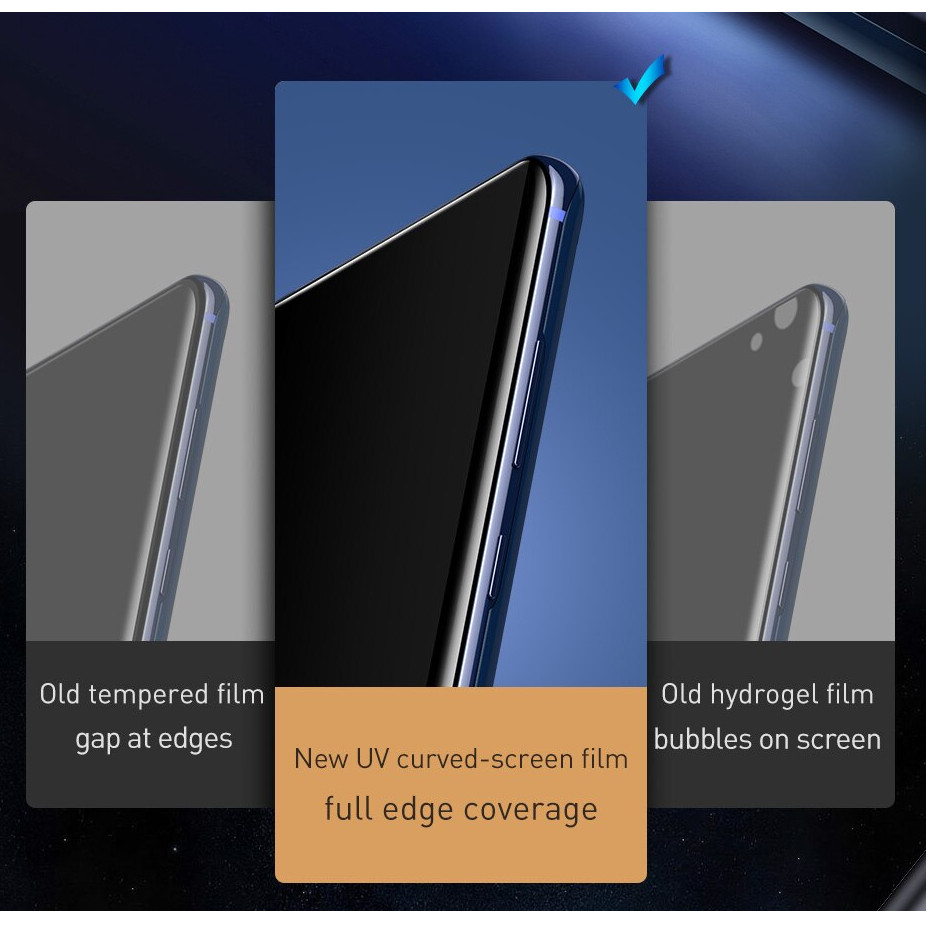 Bộ 2 miếng dán màn hình kính cường lực Full 3D chống tia UV cho Samsung Galaxy S20 Ultra hiệu Baseus (Mỏng 0.25mm, độ trong HD, cảm ứng vân tay cực nhạy, chống va đập và bảo vệ màn hình) - Hàng nhập khẩu