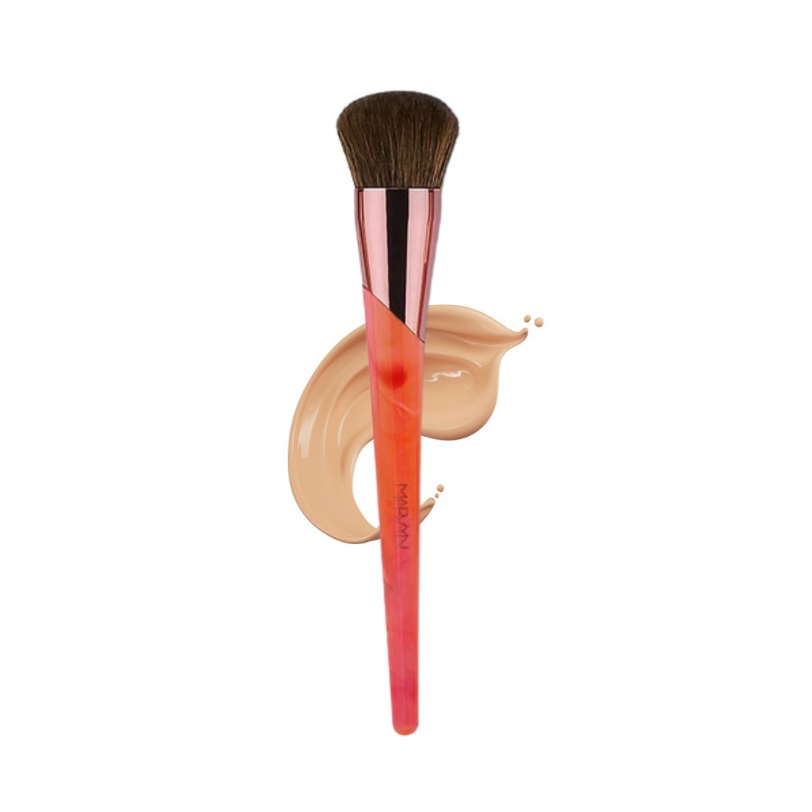 Cọ Nền BH Cosmetics Đầu Tròn Marvyn Macnificent Foundation Brush Màu Cam 02