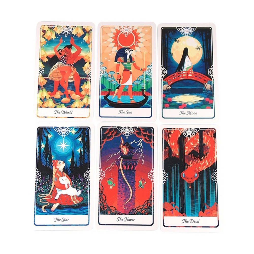 Bài Tarot Of The Divine 78 Lá 7x12 Cm Tặng Đá Thanh Tẩy