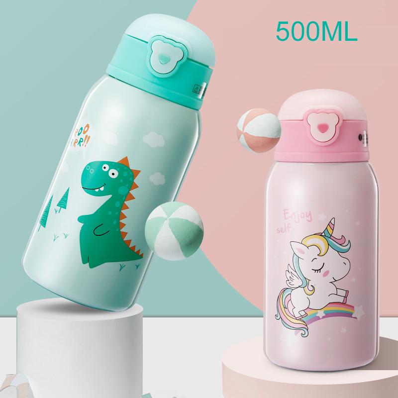 Đồng Hồ Nam Dây Thép Không Gỉ Trẻ Bình Giữ Nhiệt 500 Ml Dễ Thương Kim Loại Chân Không Cách Nhiệt Giữ Nhiệt Bình Giữ Nhiệt Mug Cup