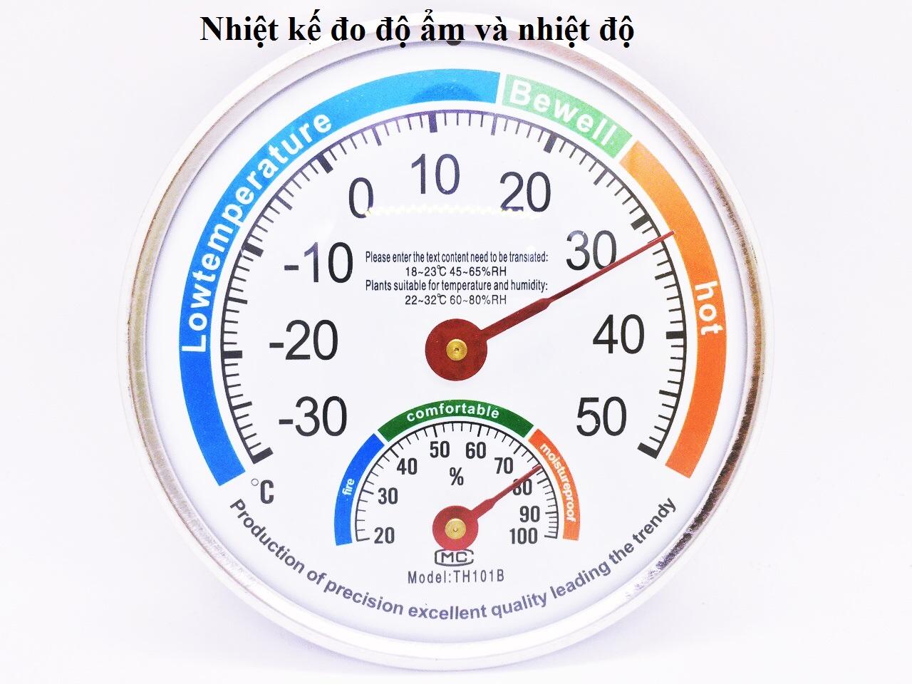 NHIỆT ẨM KẾ TH101 ĐO ĐỘ ẨM VÀ NHIỆT ĐỘ KHÔNG KHÍ - NHẬP KHẨU CAO CẤP - KHÔNG CẦN THAY PIN