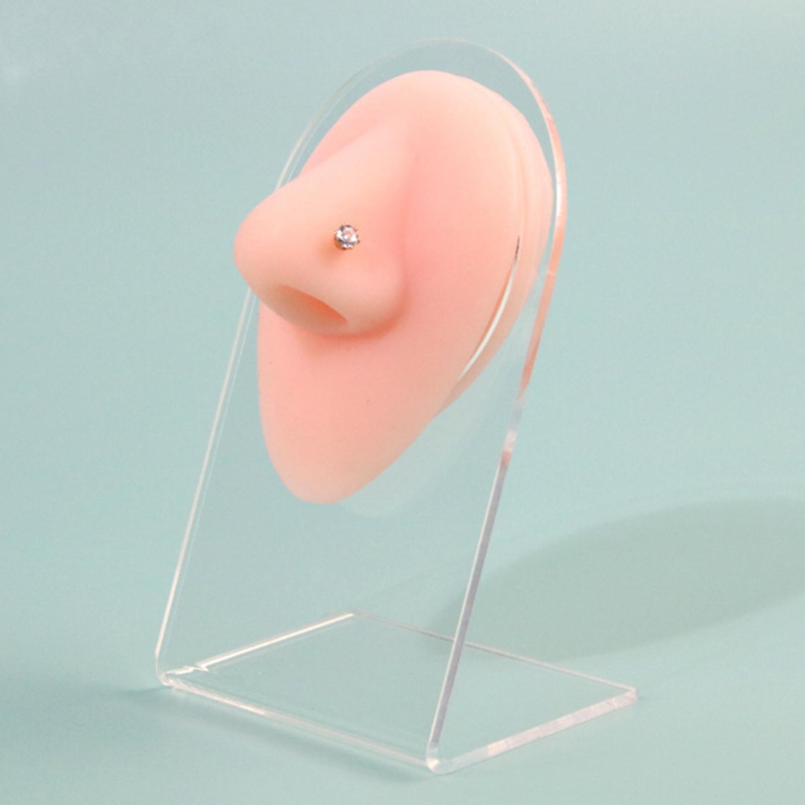 Soft Nose Model Display Silicone with Bracket Professional Tool for Jewelry