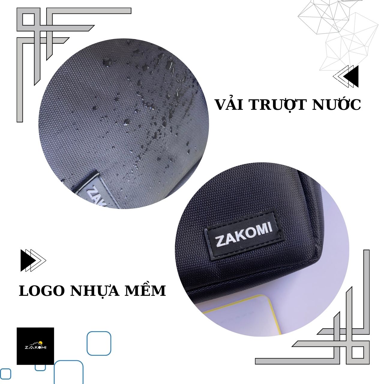 Túi đeo chéo thời trang Unisex Zakomi vải cao cấp chống thấm nước ZTDC001 - Bảo hành 12 tháng