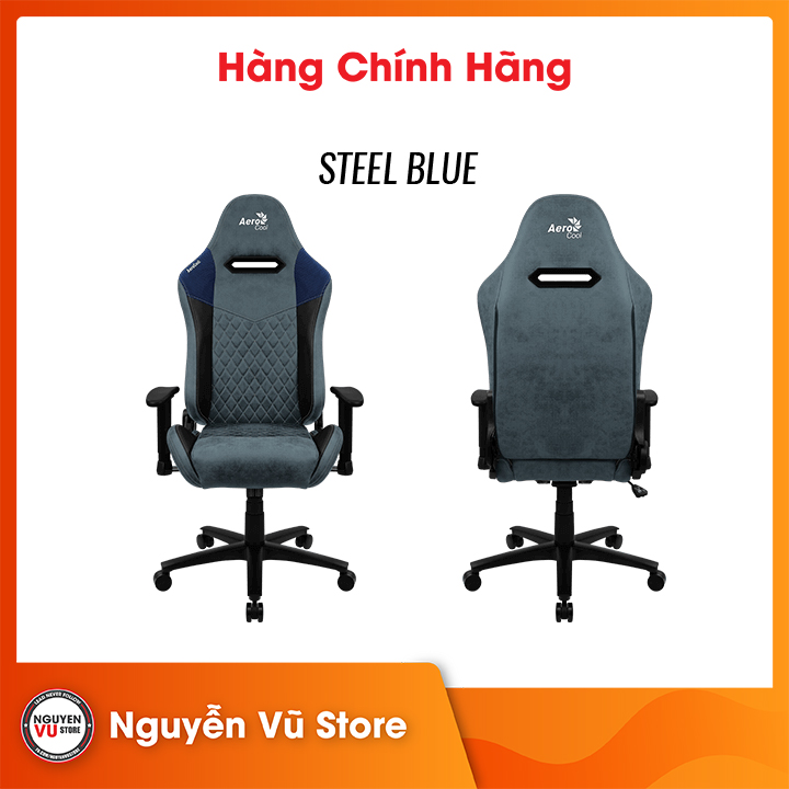 Ghế AeroCool Duke Nobility – Steel Blue - Hàng Chính Hãng