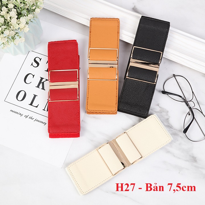 Đai váy - nịt đầm bản to bản 7,5cm H27