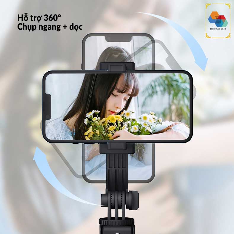 Gậy chụp hình Cyke T11 cân bằng ba chân, quay video, chụp ảnh selfie, có remote điều khiển hỗ trợ chụp và quay video, xem tiktok, ứng dụng tiện lợi, hàng chính hãng