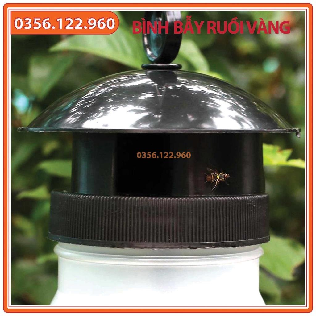 Bộ 3 Dụng cụ bẫy Ruồi vàng, Bình bẫy Ruồi Muỗi Ong, Chai bẫy Ruồi Dấm hiệu quả