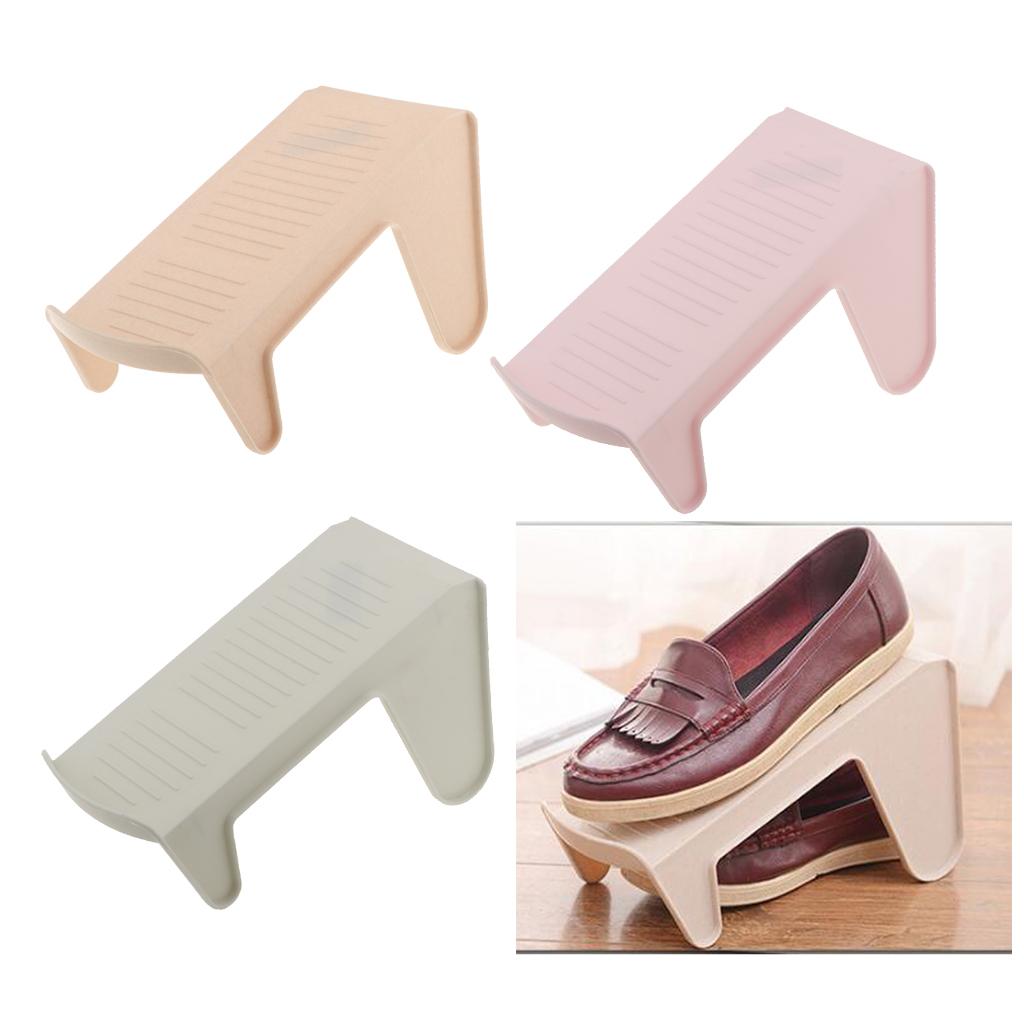 Double Layer Shoe Organizer Shoe Storage Rack Holder Pink