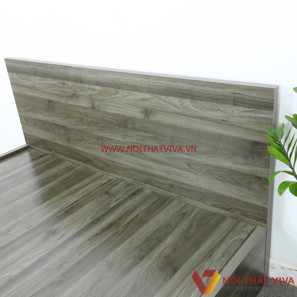 Giường Ngủ Gỗ MDF Melamine Màu Xanh Rêu Cá Tính Sang Trọng