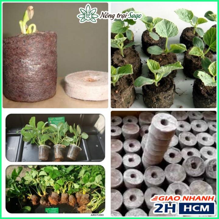 Viên Nén Ươm Hạt Giống - Viên Nén Xơ Dừa Tiện Lợi và Tiết Kiệm Thời Gian